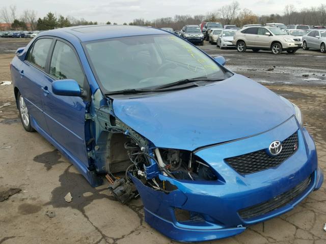 2T1BU4EE6AC392661 - 2010 TOYOTA COROLLA BA BLUE photo 1