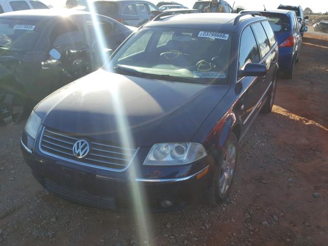 WVWYH63B13E072876 - 2003 VOLKSWAGEN PASSAT GLX BLUE photo 2