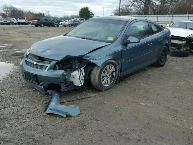 1G1AT18H697184305 - 2009 CHEVROLET COBALT LT BLUE photo 2