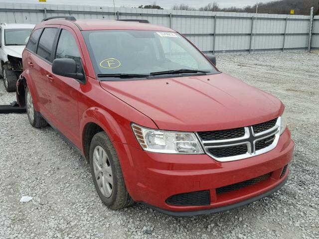 3C4PDCAB8HT648446 - 2017 DODGE JOURNEY SE RED photo 1