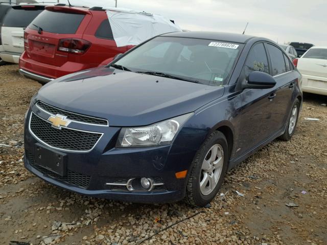 1G1PF5S92B7186410 - 2011 CHEVROLET CRUZE LT BLUE photo 2