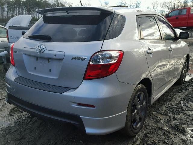 2T1KU40E59C161429 - 2009 TOYOTA COROLLA MA SILVER photo 4