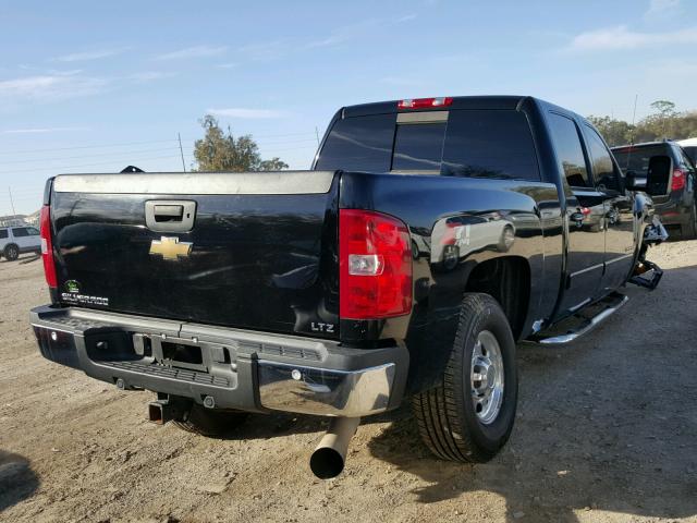 1GCHK23627F543365 - 2007 CHEVROLET SILVERADO BLACK photo 4