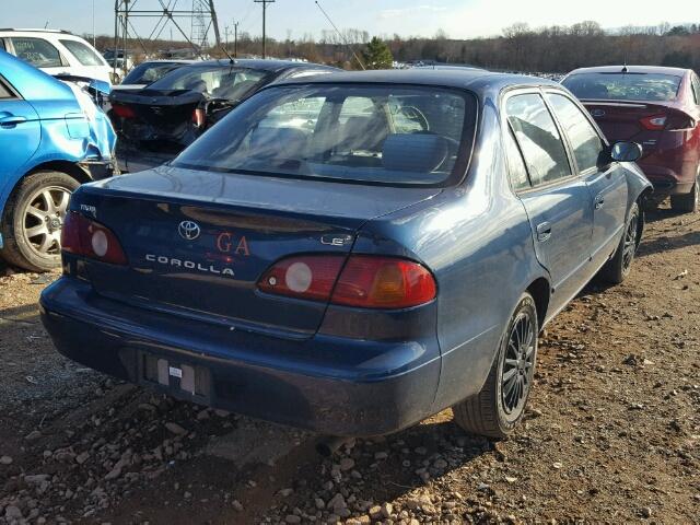 2T1BR12E32C571729 - 2002 TOYOTA COROLLA BLUE photo 4