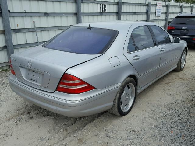 WDBNG75J31A223235 - 2001 MERCEDES-BENZ S 500 SILVER photo 4