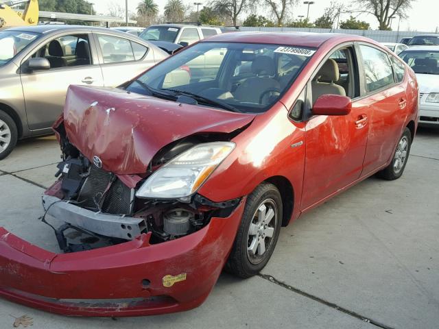 JTDKB20U663197989 - 2006 TOYOTA PRIUS RED photo 2