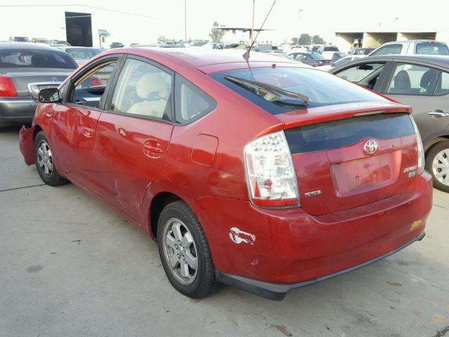 JTDKB20U663197989 - 2006 TOYOTA PRIUS RED photo 3