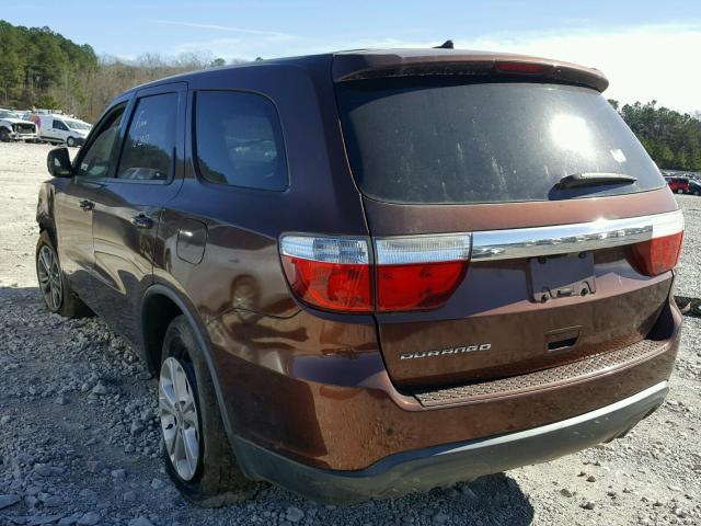 1D4RD2GG8BC716966 - 2011 DODGE DURANGO EX BROWN photo 3