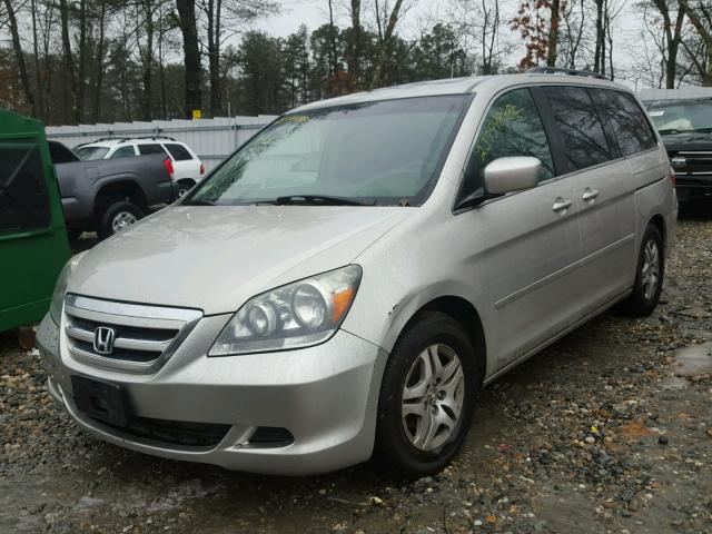 5FNRL38775B054812 - 2005 HONDA ODYSSEY EX SILVER photo 2