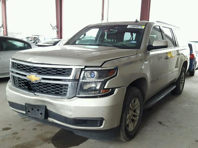 1GNSCHKC5FR250769 - 2015 CHEVROLET SUBURBAN C SILVER photo 2