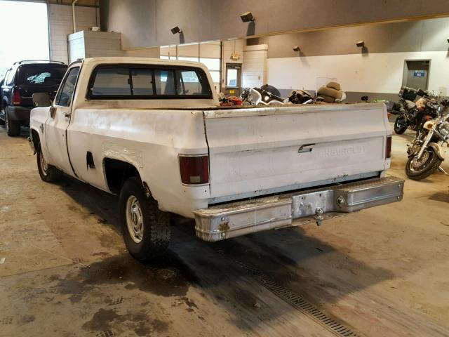 1GCDC14H7GF395476 - 1986 CHEVROLET C10 WHITE photo 3