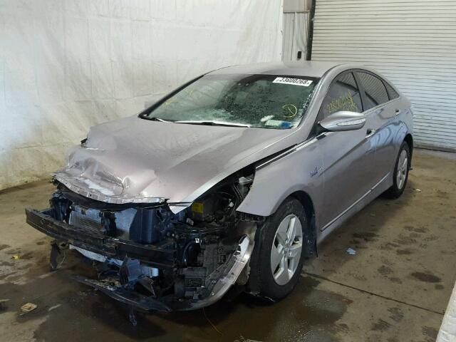 KMHEC4A43CA021019 - 2012 HYUNDAI SONATA HYB GRAY photo 2