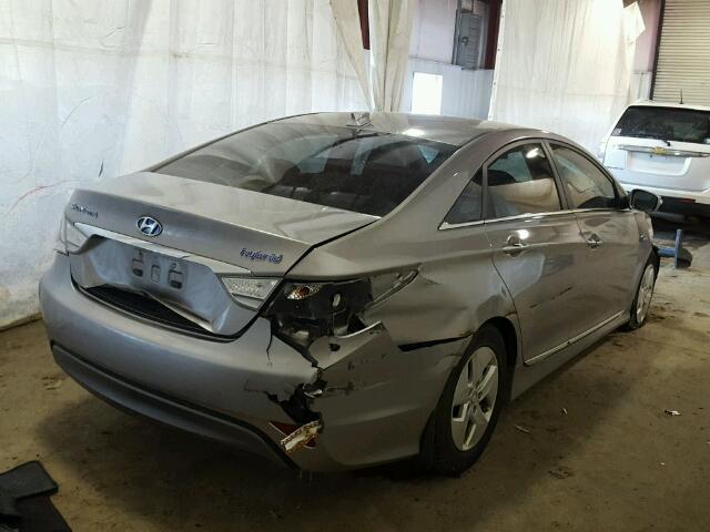 KMHEC4A43CA021019 - 2012 HYUNDAI SONATA HYB GRAY photo 4