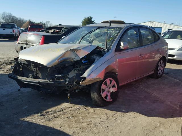 KMHDU46D68U560371 - 2008 HYUNDAI ELANTRA GL BEIGE photo 2