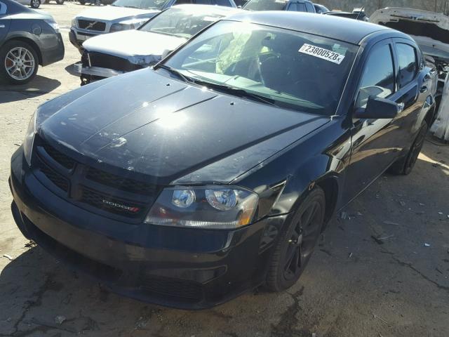 1C3CDZAB3EN224285 - 2014 DODGE AVENGER SE BLACK photo 2