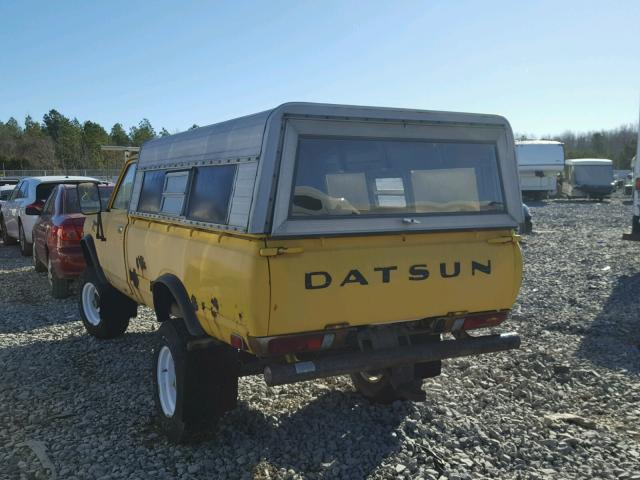 HLG620399017 - 1979 DATSUN TRUCK YELLOW photo 3