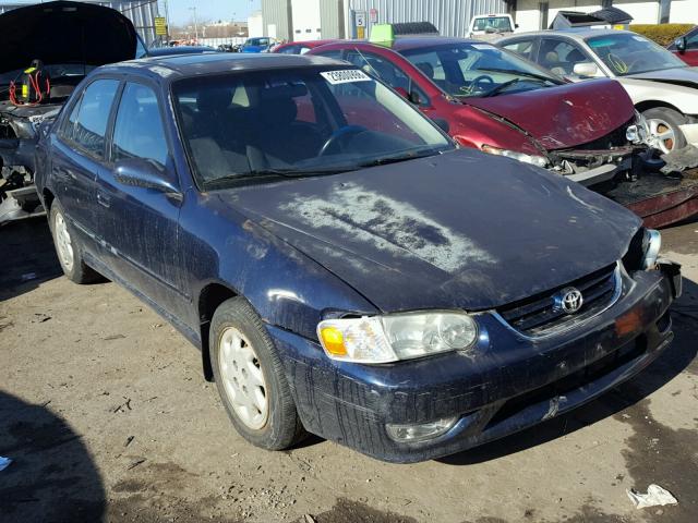 2T1BR12E62C581106 - 2002 TOYOTA COROLLA CE BLUE photo 1