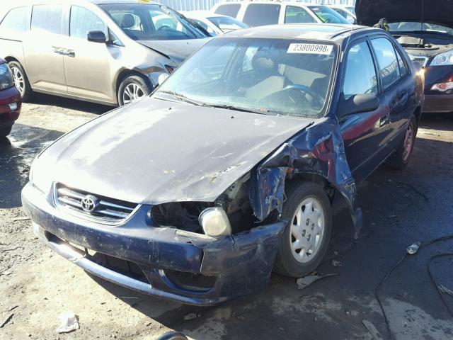 2T1BR12E62C581106 - 2002 TOYOTA COROLLA CE BLUE photo 2