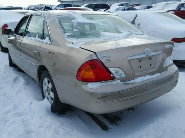 4T1BF28B01U181888 - 2001 TOYOTA AVALON XL TAN photo 3