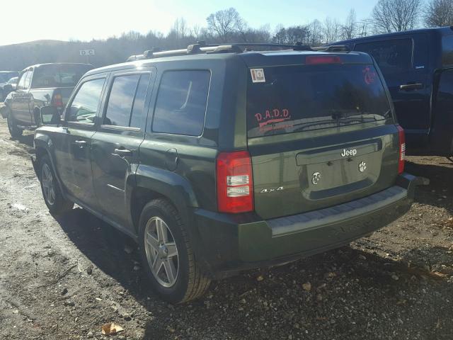 1J8FF28W88D516813 - 2008 JEEP PATRIOT SP GREEN photo 3