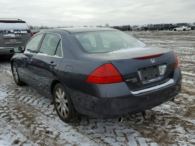 1HGCM66407A047470 - 2007 HONDA ACCORD SE GRAY photo 3