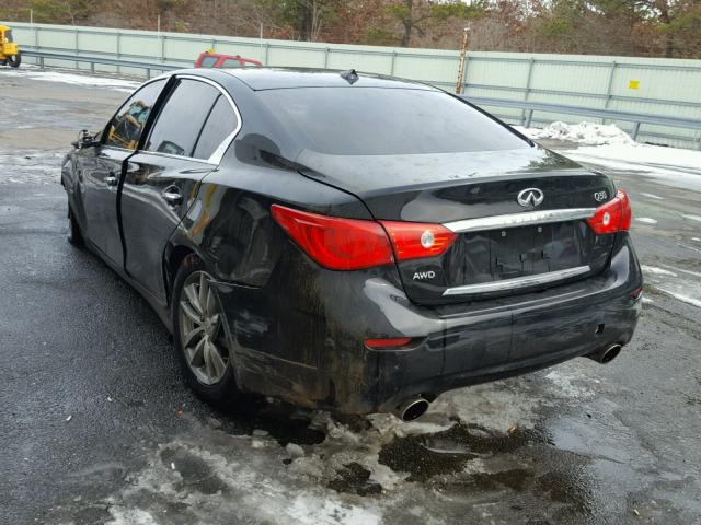 JN1CV7AR2GM250799 - 2016 INFINITI Q50 BASE BLACK photo 3