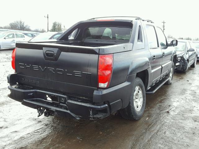 3GNEK13T52G289961 - 2002 CHEVROLET AVALANCHE BLACK photo 4