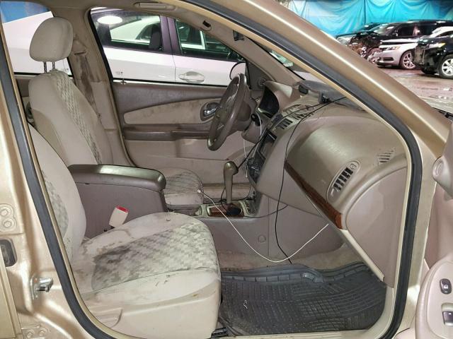 1G1ZT52865F279563 - 2005 CHEVROLET MALIBU LS თაფლისფერი ფოტო 5