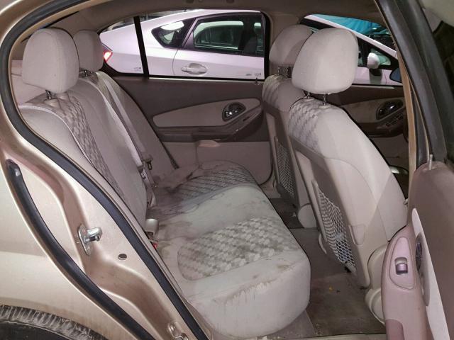 1G1ZT52865F279563 - 2005 CHEVROLET MALIBU LS თაფლისფერი ფოტო 6