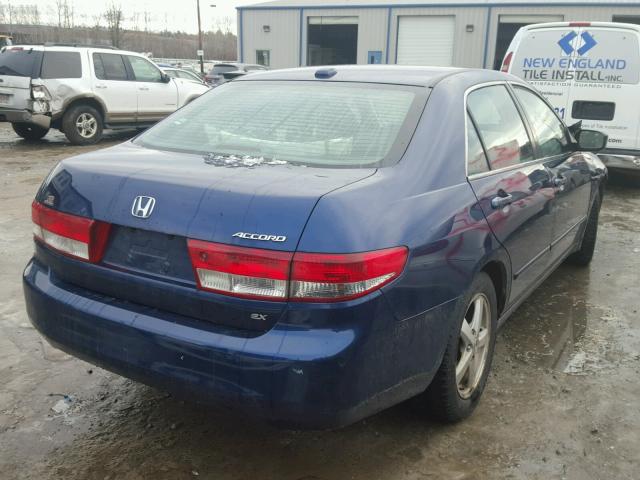 1HGCM56804A011433 - 2004 HONDA ACCORD EX BLUE photo 4