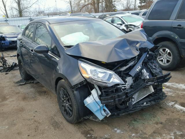 KNADM4A36E6408073 - 2014 KIA RIO LX BLACK photo 1