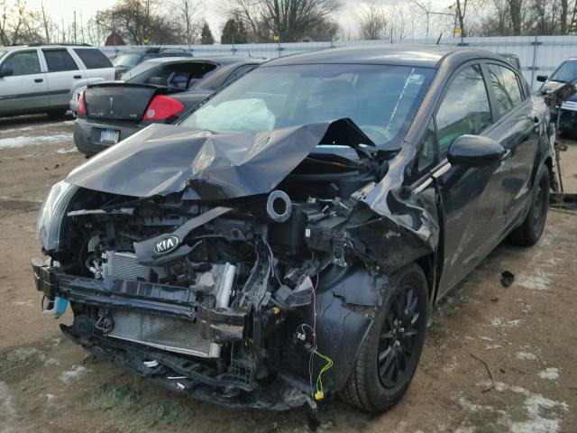 KNADM4A36E6408073 - 2014 KIA RIO LX Սև լուսանկար 2