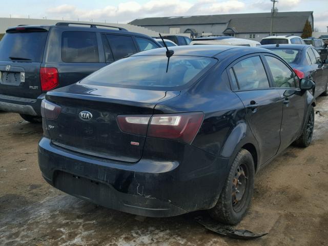KNADM4A36E6408073 - 2014 KIA RIO LX Սև լուսանկար 4