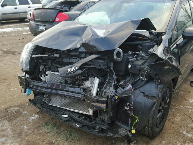 KNADM4A36E6408073 - 2014 KIA RIO LX Սև լուսանկար 9