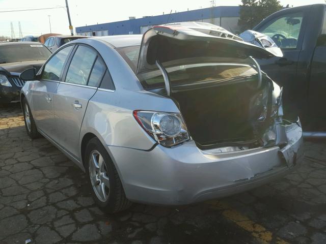 1G1PC5SB6D7149942 - 2013 CHEVROLET CRUZE LT SILVER photo 3