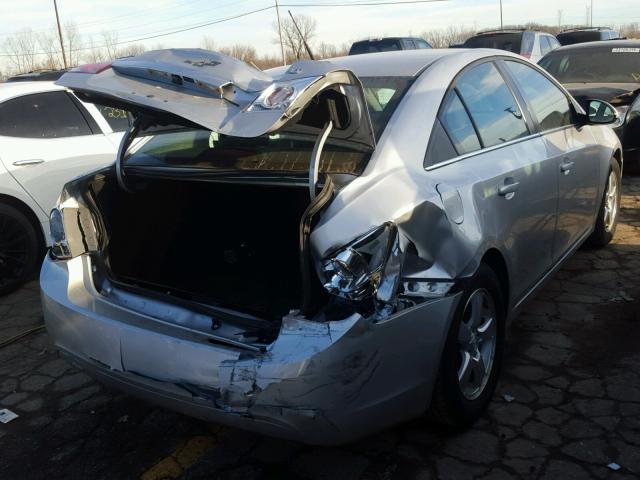 1G1PC5SB6D7149942 - 2013 CHEVROLET CRUZE LT SILVER photo 4