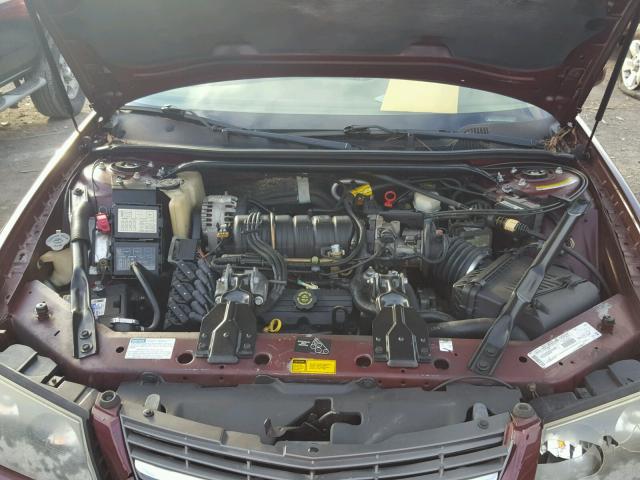 2G1WH55K7Y9269715 - 2000 CHEVROLET IMPALA LS MAROON photo 7