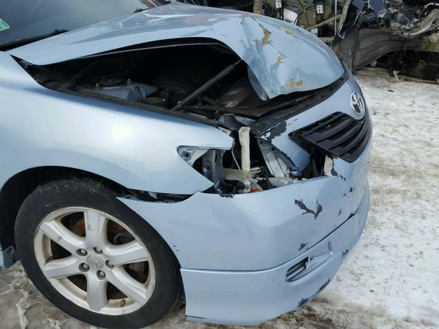 4T1BE46K17U555256 - 2007 TOYOTA CAMRY NEW BLUE photo 9