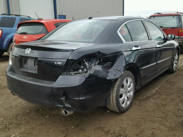 1HGCP36878A055866 - 2008 HONDA ACCORD EXL BLACK photo 4