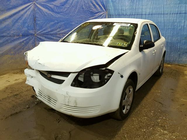 1G1AK55F567854953 - 2006 CHEVROLET COBALT LS WHITE photo 2