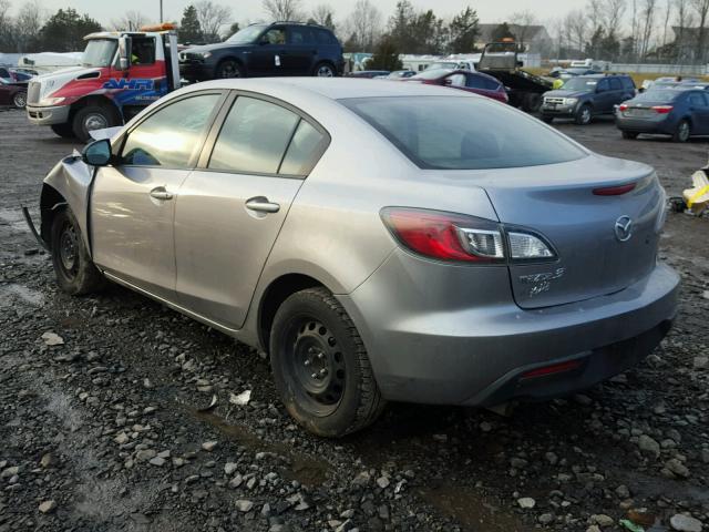 JM1BL1UG7B1380691 - 2011 MAZDA 3 I SILVER photo 3