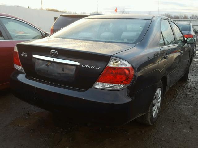 4T1BE30K45U003153 - 2005 TOYOTA CAMRY LE BLACK photo 4