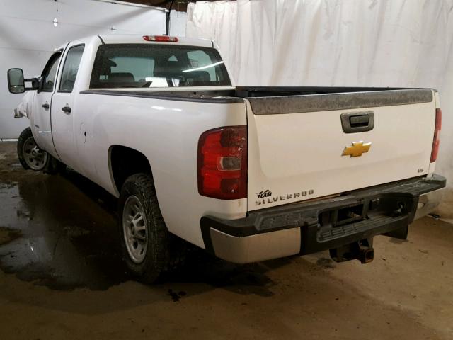 1GC4KZC82EF129606 - 2014 CHEVROLET SILVERADO WHITE photo 3