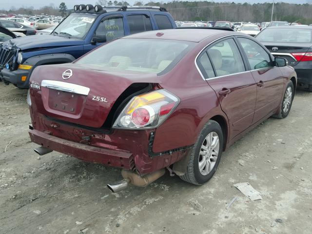 1N4AL2APXAN542090 - 2010 NISSAN ALTIMA BAS MAROON photo 4