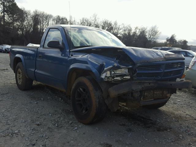 1D7FL16X83S148486 - 2003 DODGE DAKOTA SXT BLUE photo 1