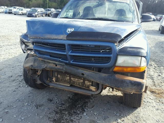 1D7FL16X83S148486 - 2003 DODGE DAKOTA SXT BLUE photo 9