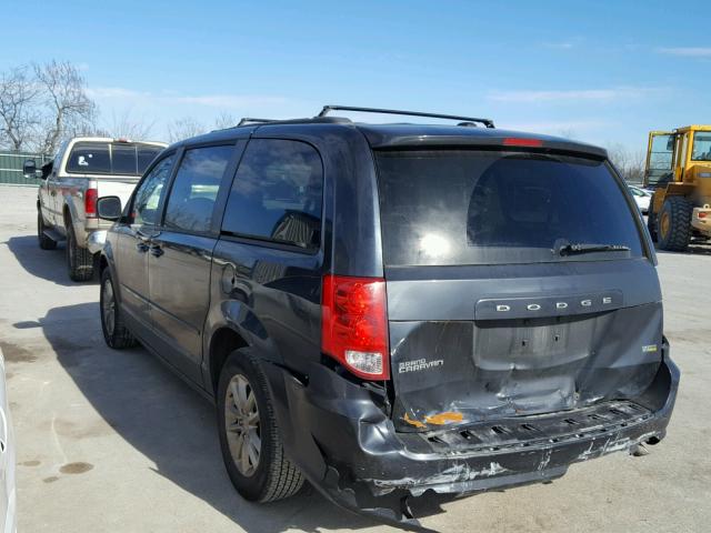 2C4RDGCG5DR609240 - 2013 DODGE GRAND CARA GRAY photo 3