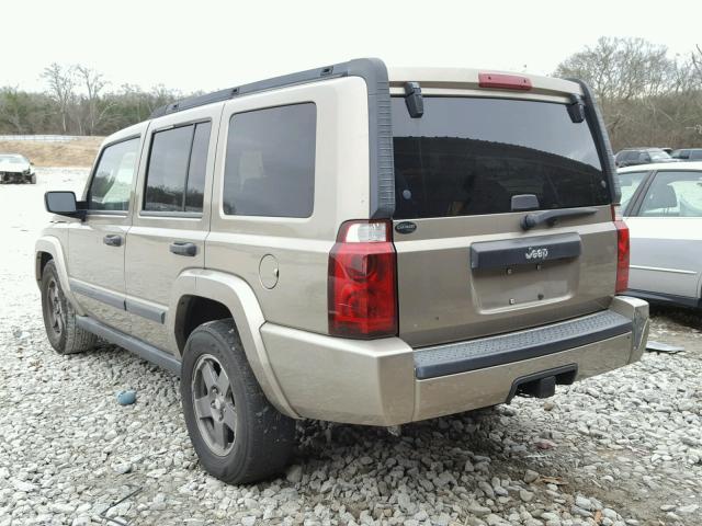 1J8HH48N76C233750 - 2006 JEEP COMMANDER ოქროსფერი ფოტო 3