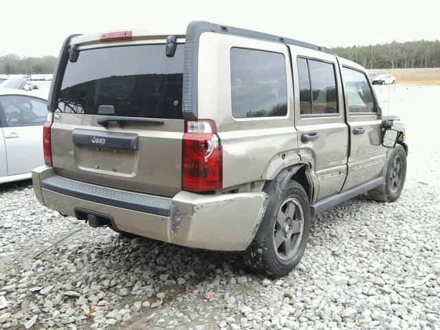 1J8HH48N76C233750 - 2006 JEEP COMMANDER ოქროსფერი ფოტო 4