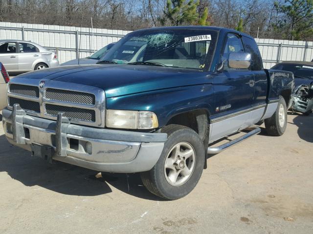 3B7HC13Z7VG725267 - 1997 DODGE RAM 1500 BLUE photo 2